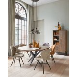 Eettafel Mascaro uitschuifbaar ø 130 tot (170) dark mango