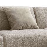 Hoekbank Pantini pocketvering met traagschuim in taupe