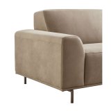 2,5 zitsbank Pantini koudschuim in bruin