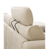 Hoekbank Licato elektrische relaxfunctie met bonellvering en koudschuim in naturel