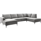 Hoekbank Fabria polyetherschuim in slate