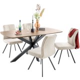 Eettafel Nocona 180 cm mangohout donkerbruin