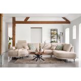 Salontafel Romaro ø 90 teak mix rough