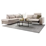 Salontafel Tavolo ovaal 140x70 massief eikenhout slate